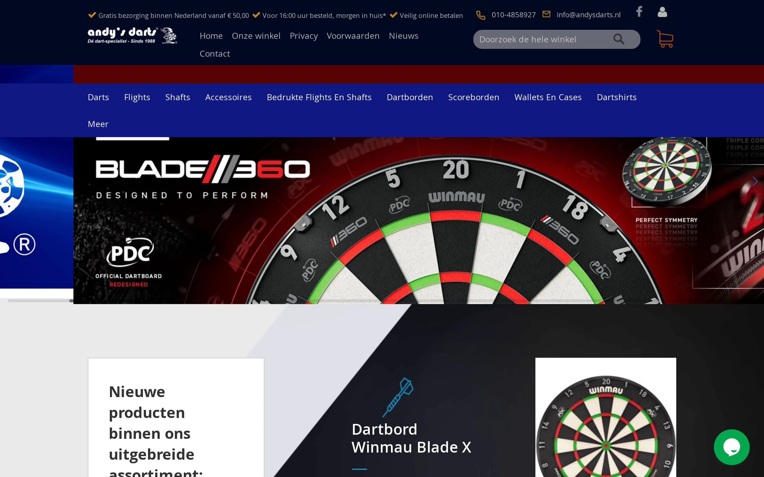 Website van Andysdarts