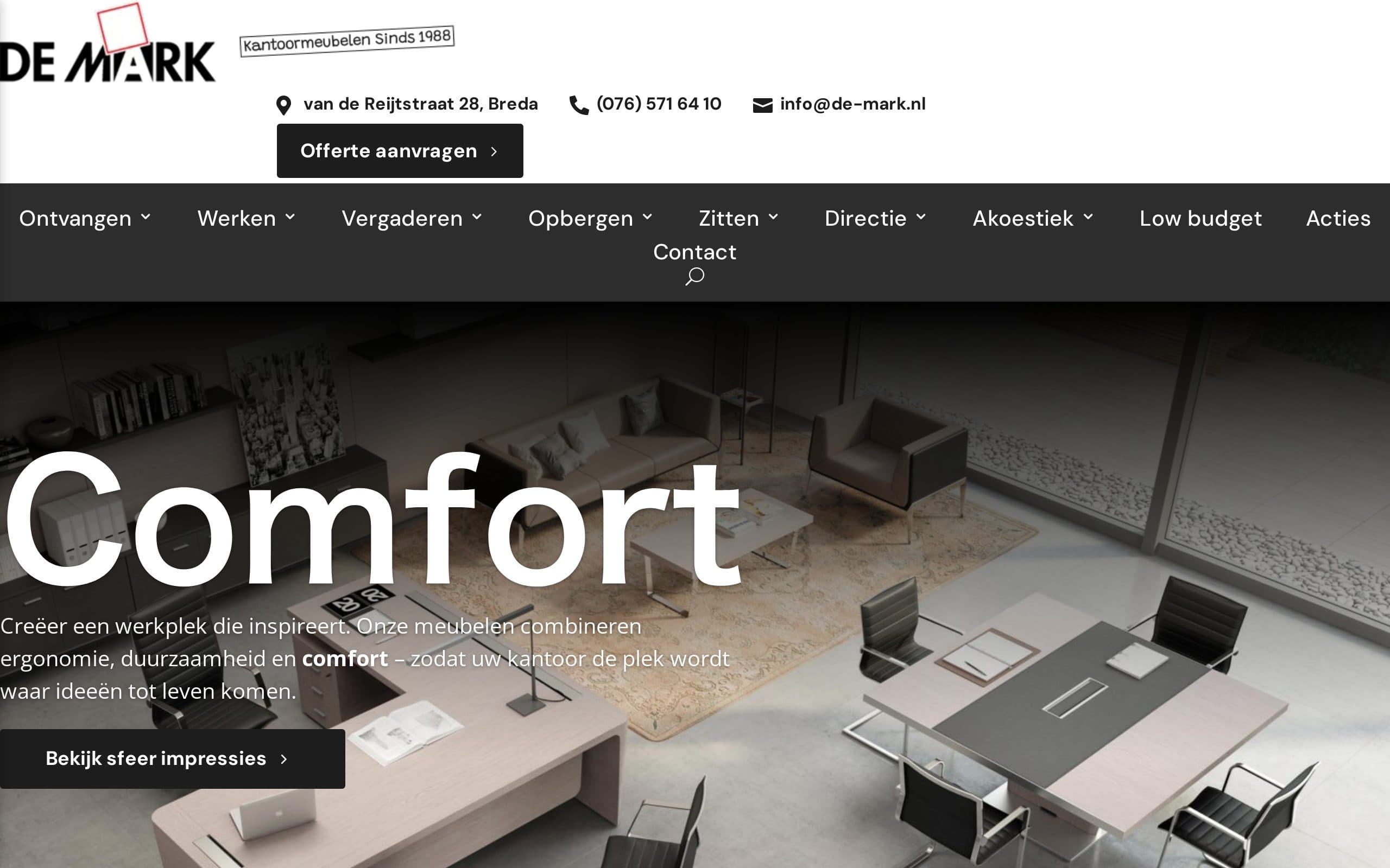 Website van De-mark