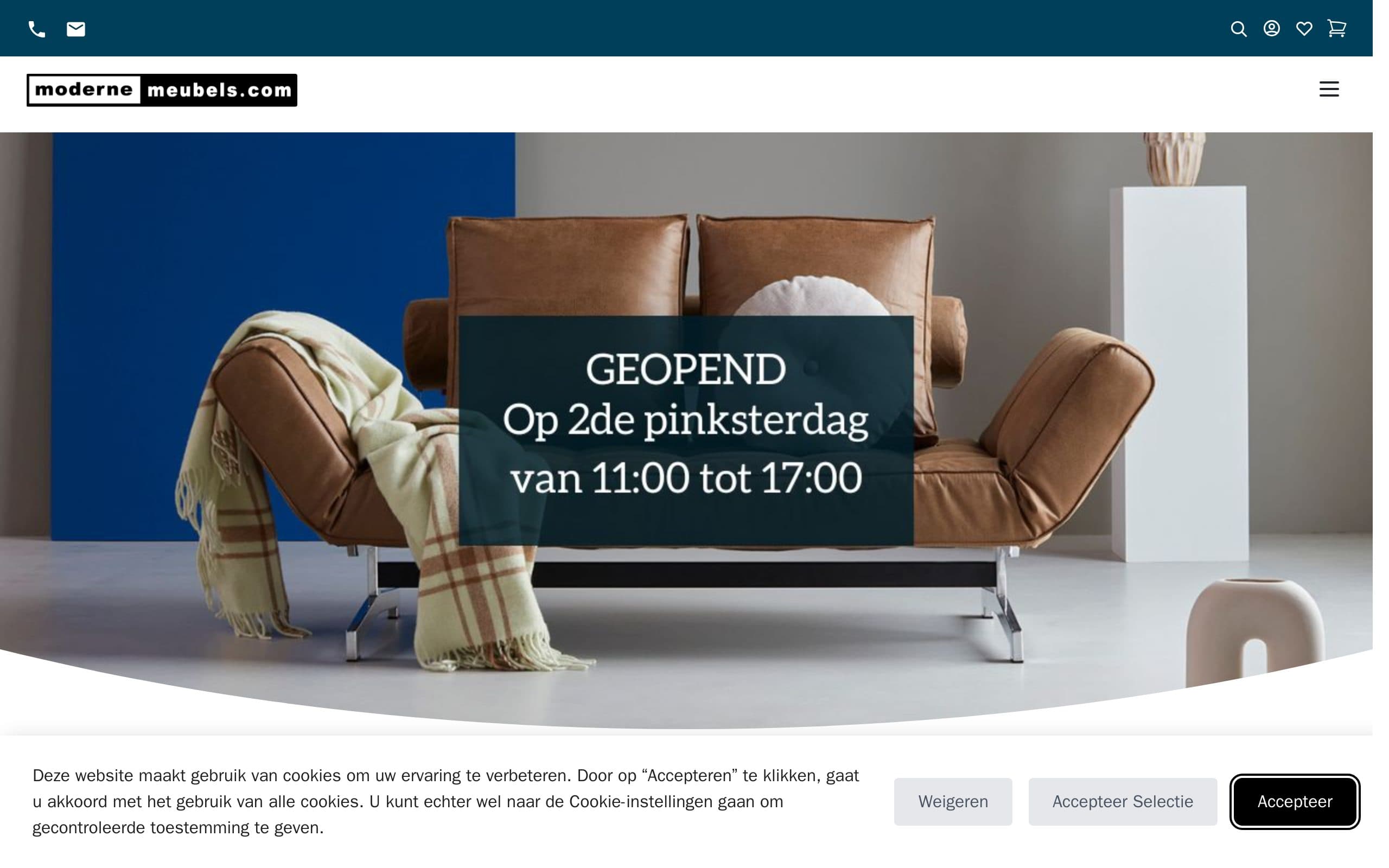 Website van Modernemeubels